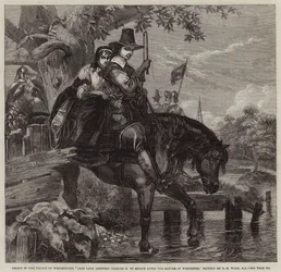 Jane Lane assisting Charles II to escape after the Battle of Worcester
